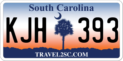 SC license plate KJH393