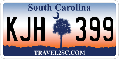 SC license plate KJH399