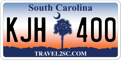 SC license plate KJH400