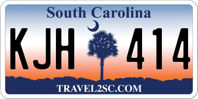 SC license plate KJH414