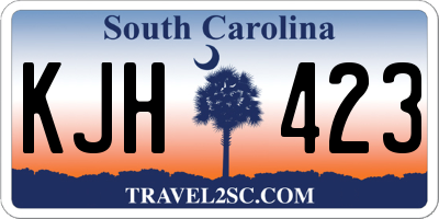 SC license plate KJH423