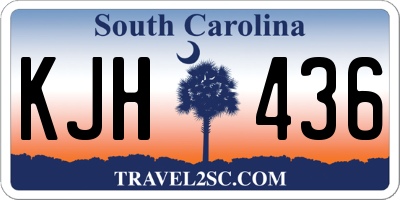 SC license plate KJH436