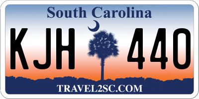 SC license plate KJH440
