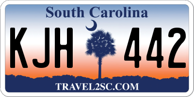 SC license plate KJH442