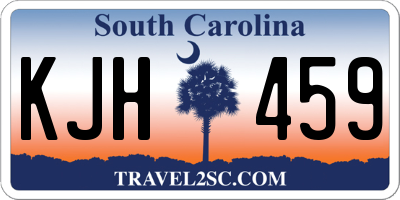 SC license plate KJH459