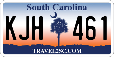 SC license plate KJH461