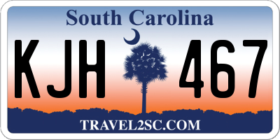 SC license plate KJH467