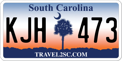 SC license plate KJH473