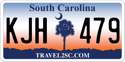 SC license plate KJH479