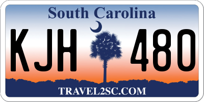 SC license plate KJH480