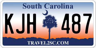 SC license plate KJH487