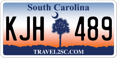 SC license plate KJH489