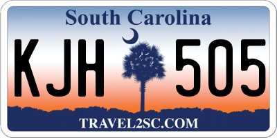 SC license plate KJH505