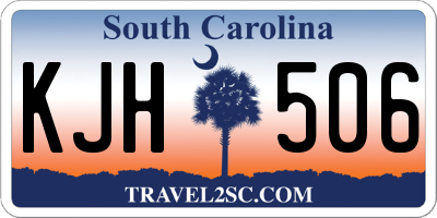 SC license plate KJH506