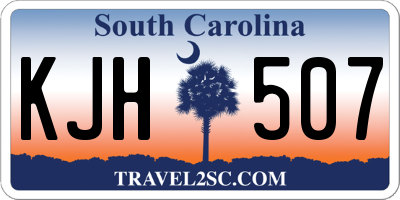 SC license plate KJH507