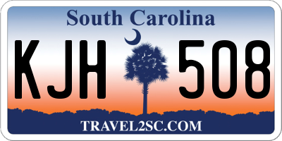 SC license plate KJH508