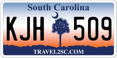 SC license plate KJH509
