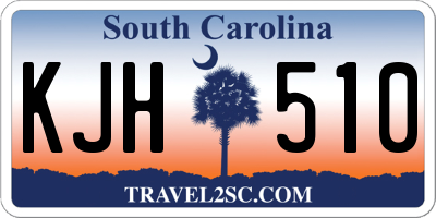 SC license plate KJH510