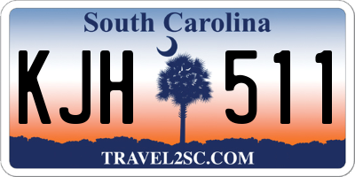 SC license plate KJH511