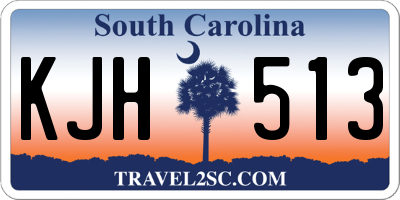 SC license plate KJH513