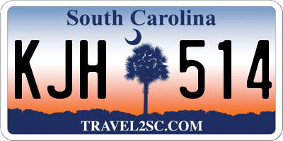 SC license plate KJH514