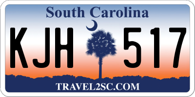 SC license plate KJH517