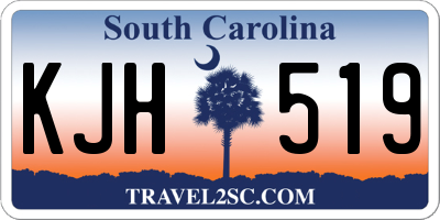 SC license plate KJH519