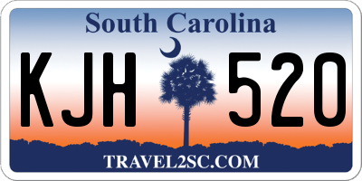 SC license plate KJH520