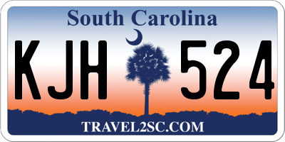 SC license plate KJH524