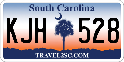 SC license plate KJH528
