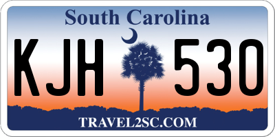 SC license plate KJH530