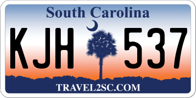 SC license plate KJH537