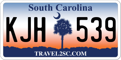 SC license plate KJH539