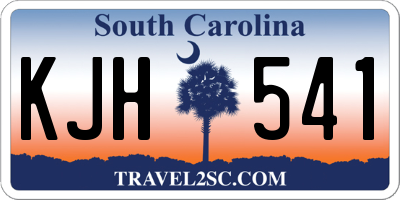 SC license plate KJH541
