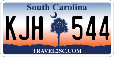 SC license plate KJH544