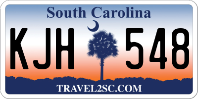 SC license plate KJH548