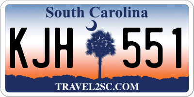 SC license plate KJH551
