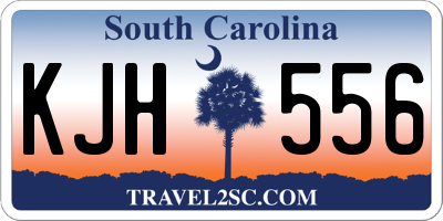 SC license plate KJH556