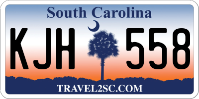 SC license plate KJH558