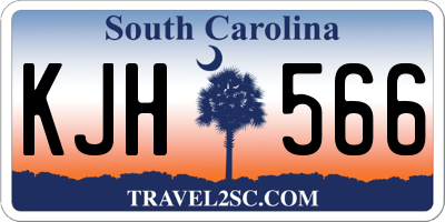 SC license plate KJH566