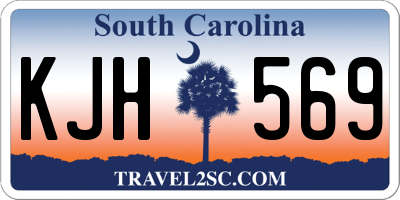 SC license plate KJH569