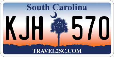 SC license plate KJH570