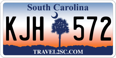 SC license plate KJH572
