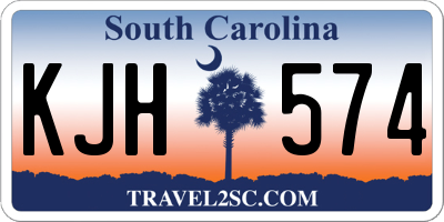 SC license plate KJH574