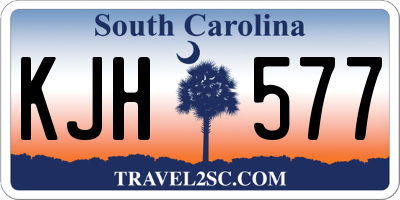 SC license plate KJH577