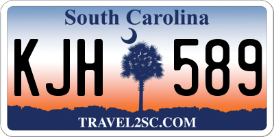 SC license plate KJH589