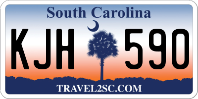 SC license plate KJH590