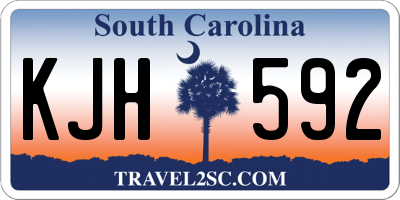 SC license plate KJH592