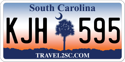 SC license plate KJH595