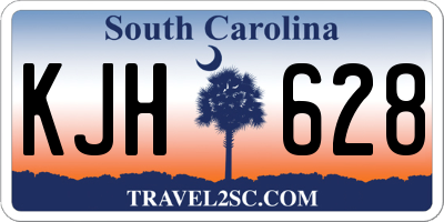 SC license plate KJH628